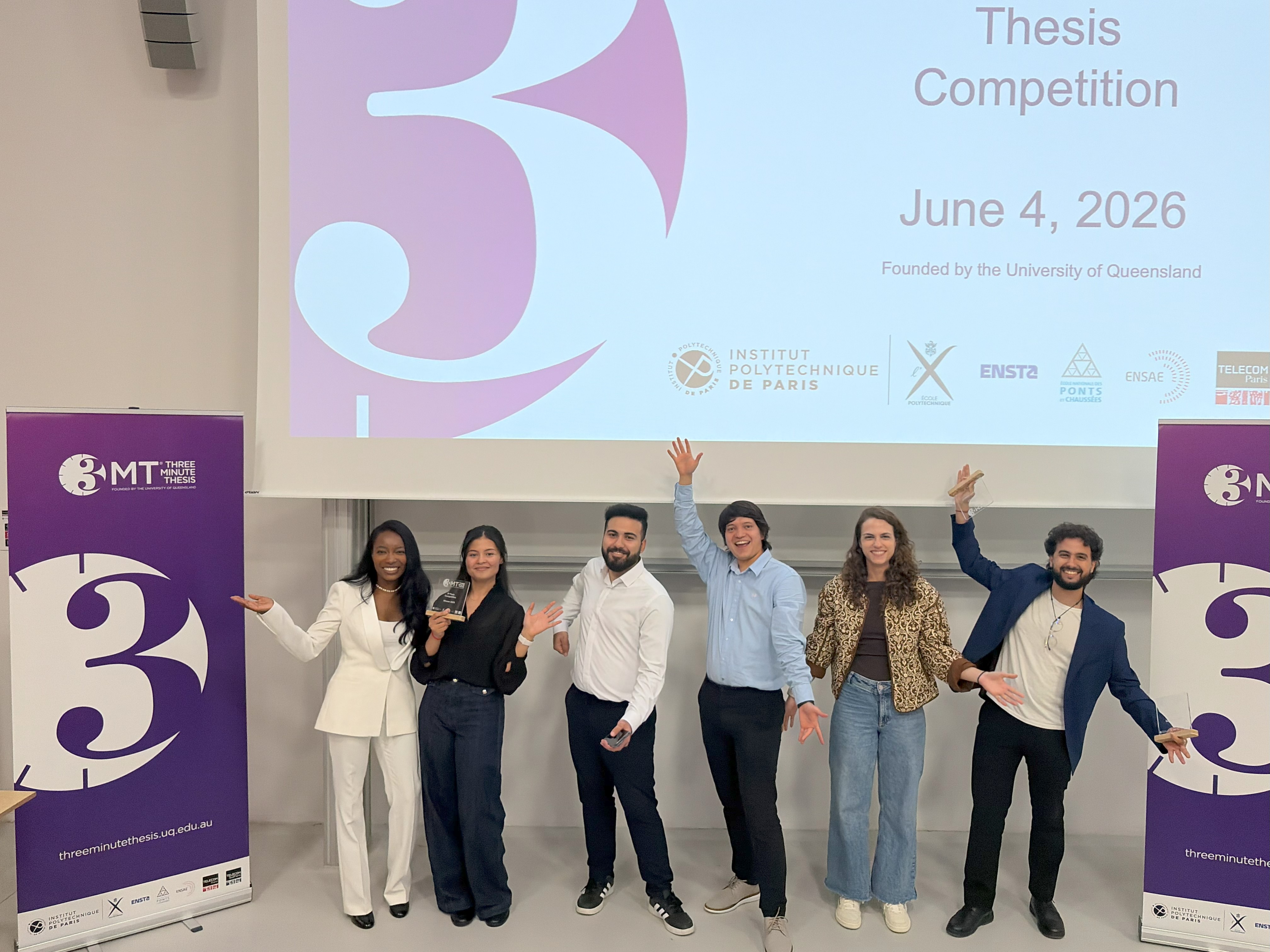 Les candidats de la phase IP Paris du concours 3MT