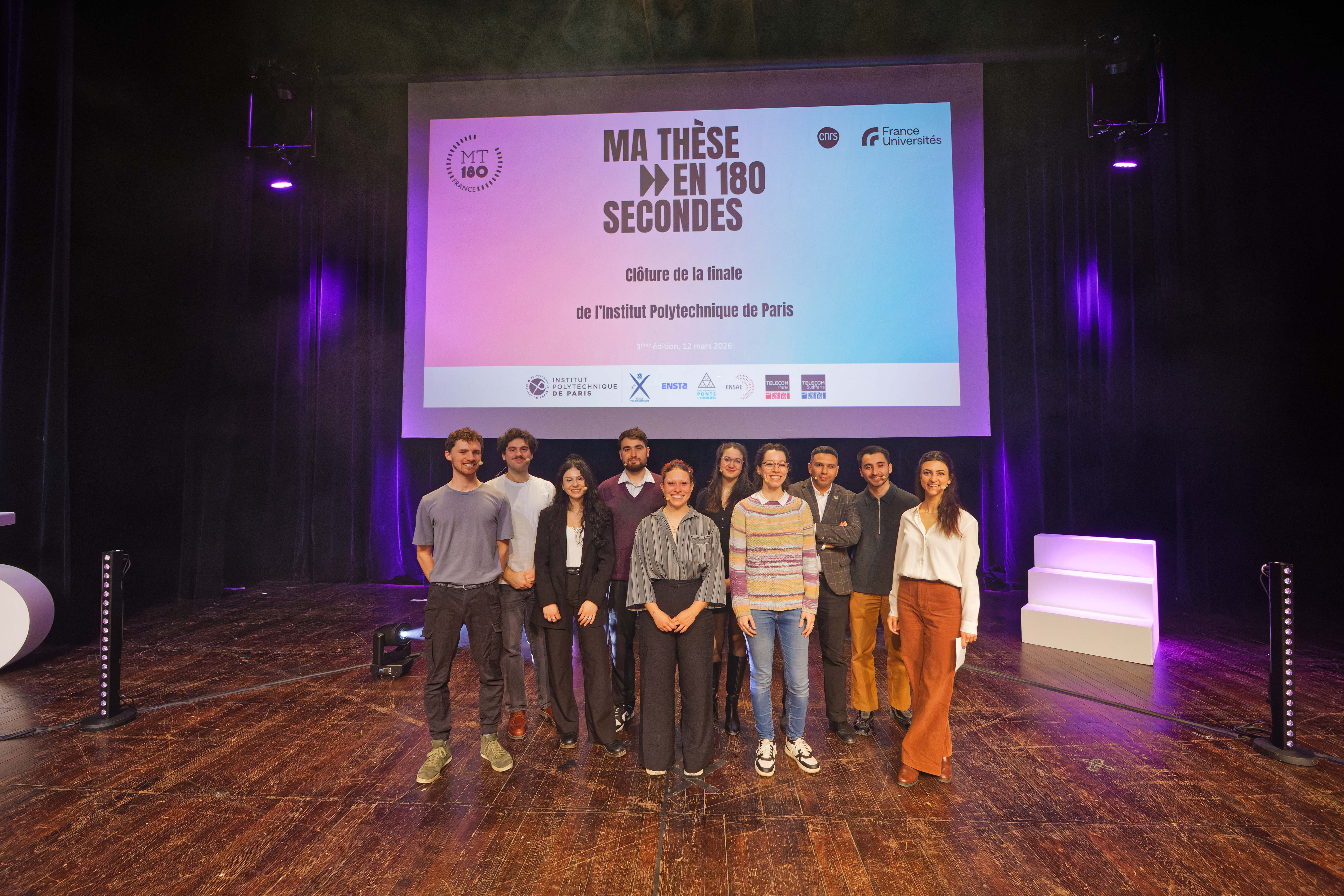 Les dix finalistes 2026 ©IP Paris - Alain de Baudus